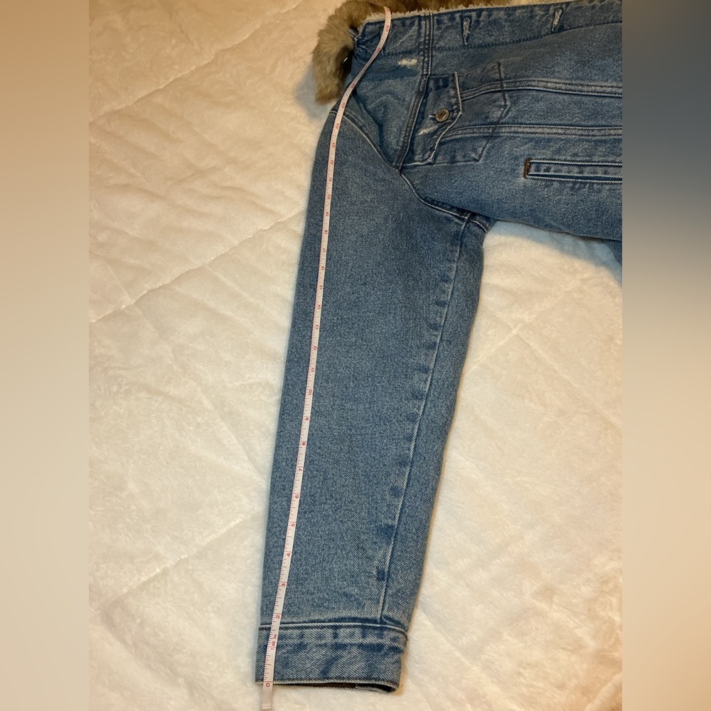 Abercrombie & fitch Denim Jacket with Faux Fur Collar - Picture 8 of 12